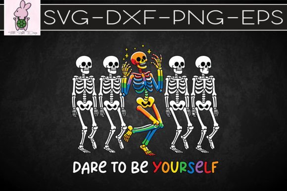 Be Yourself Skeleton LGBT Pride SVG