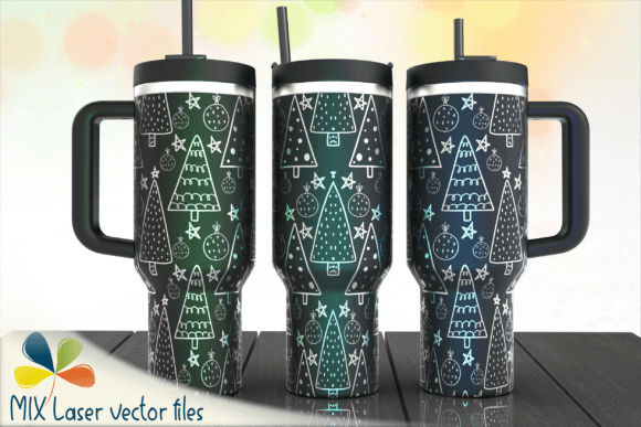 Christmas Trees SVG Tumbler