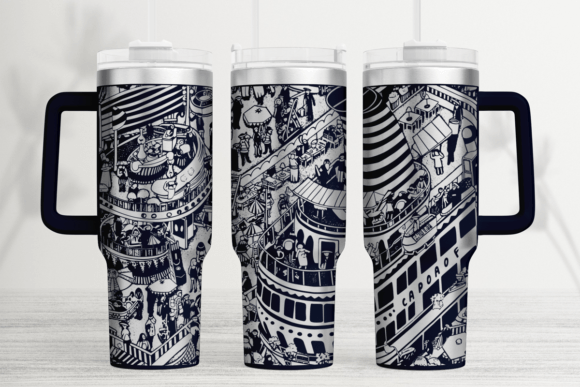 Cruise Crew 40oz Laser Tumbler Wrap SVG
