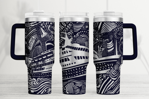 Cruise Time 40oz Laser Tumbler Wrap SVG