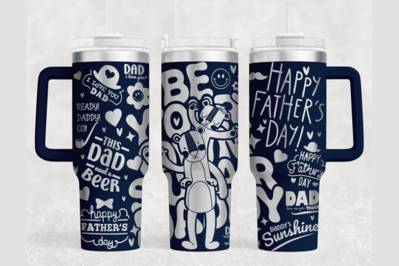 Daddy Quote 40oz Laser Tumbler Wrap SVG
