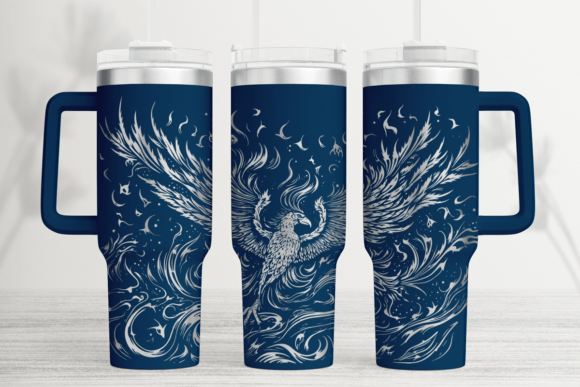 Pheonix 40oz Laser Tumbler Wrap SVG