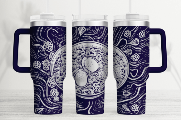 Ramen Lover 40oz Laser Tumbler Wrap SVG