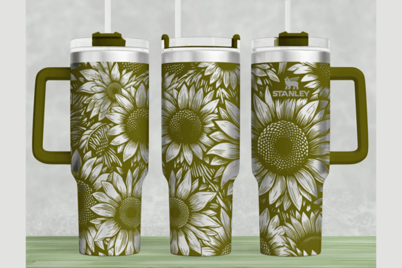 Sunflowers Stanley 40oz Laser Wrap SVG