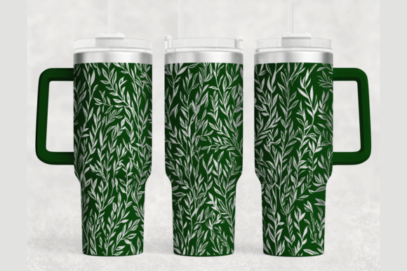 Willow Leave Tumbler Wrap SVG