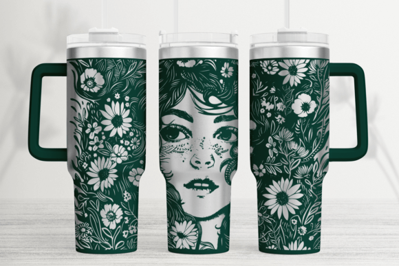 Witch Tumbler Wrap SVG